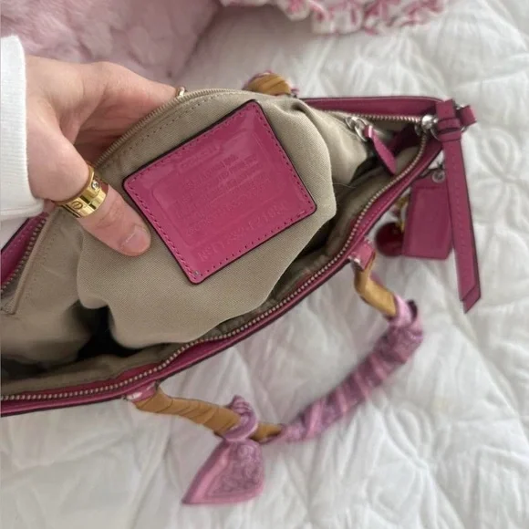 Y2K Coach Pink and Brown monogram purse/bag - Picture 3 of 5